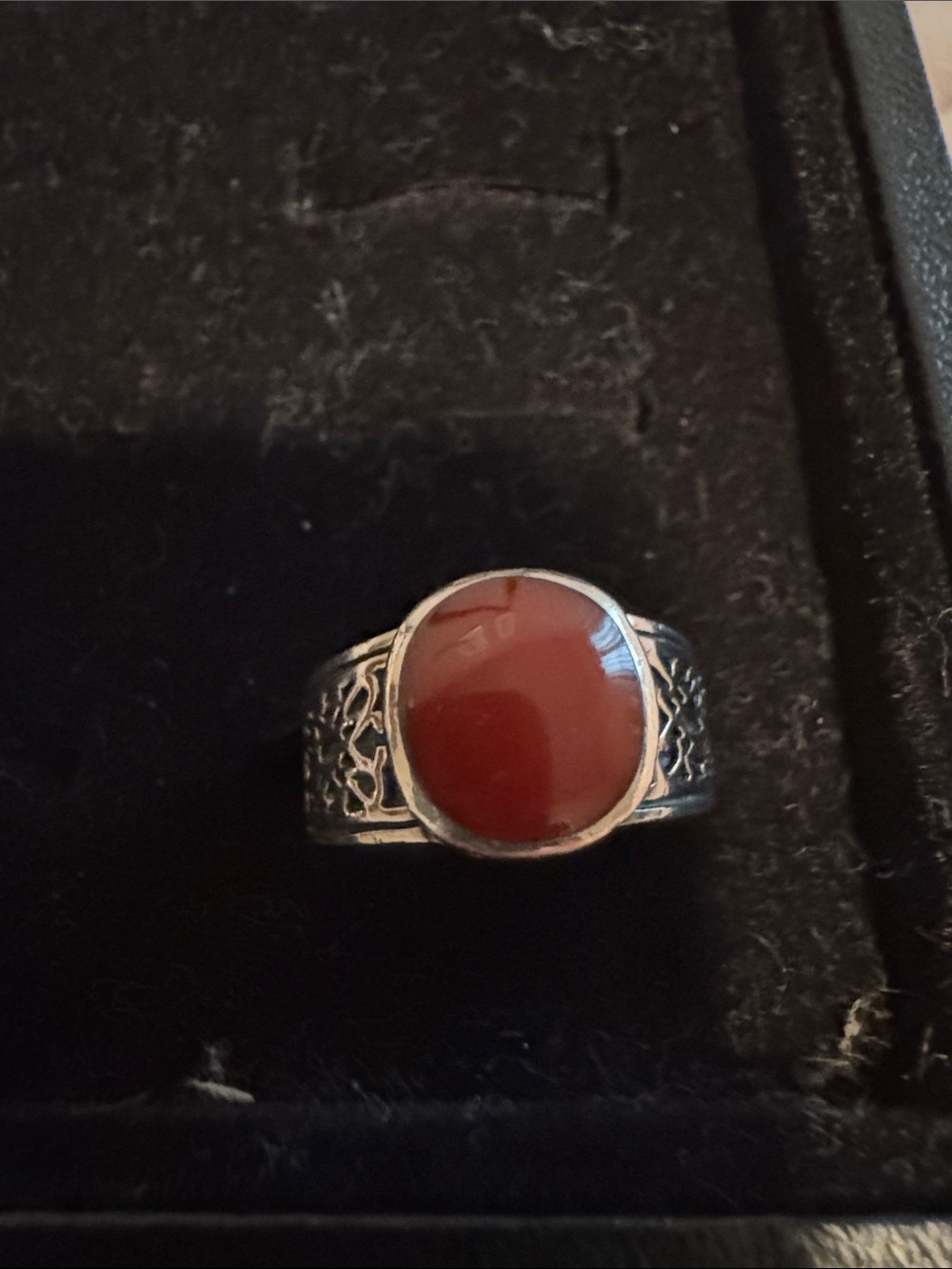 Silpada Sterling 925 Silver Red Stone Statement Ring